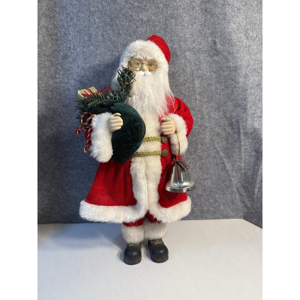 Vintage Creative Design Ltd Santa Claus Figurine 18" Christmas Decor Bell Sack